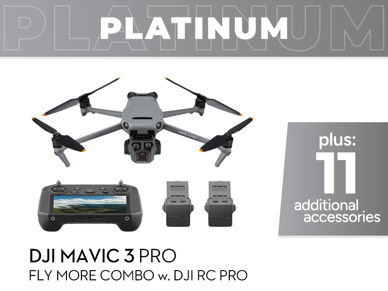 DJI Mavic 3 Pro Platinum Combo w. DJI RC Pro